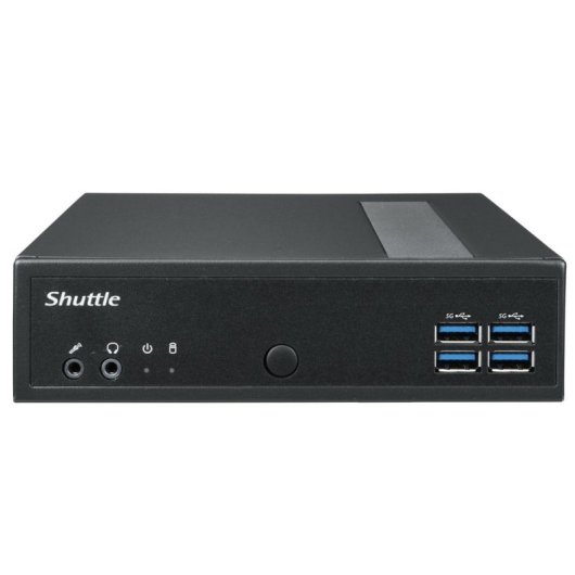 Mini PC Shuttle DL3000EP Intel N100 8GB 128GB SSD UHD Graphics Windows 10 IoT Slim sem ventoinha