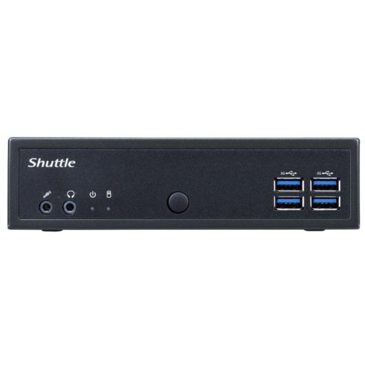 Mini PC Shuttle DL3000EP Intel N100 8GB 128GB SSD UHD Graphics Windows 10 IoT Slim sem ventoinha