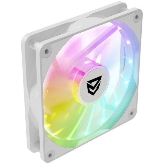 Ventilateur supplémentaire Nfortec Krater X Fan 120mm 1100RPM ARGB PWM blanc