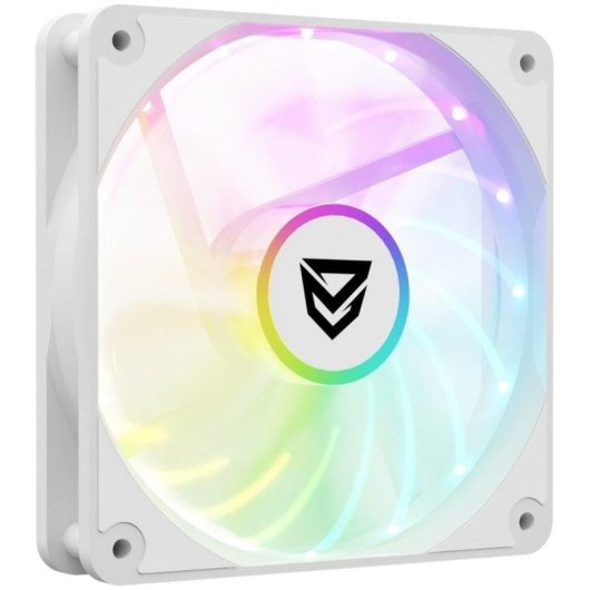 Ventilateur supplémentaire Nfortec Krater X Fan 120mm 1100RPM ARGB PWM blanc