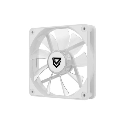 Refrigeração Ar Nfortec 120mm Krater Fan ARGB White PWM 4-pin 12 LEDs