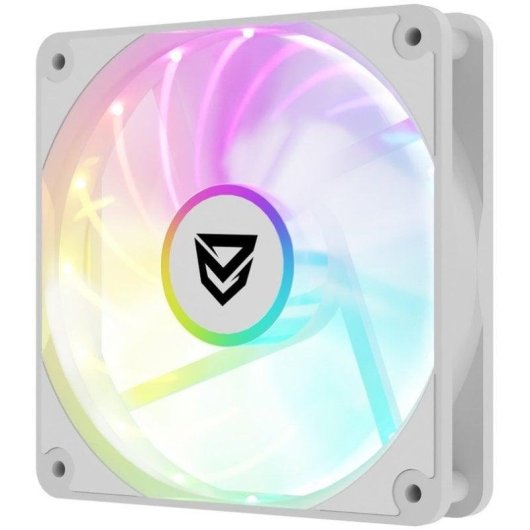 Ventilateur supplémentaire Nfortec Krater X Fan 120mm 1100RPM ARGB PWM blanc