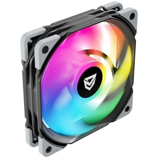 Ventilador suplementar Nfortec Koit 120mm PWM 1700RPM ARGB preto silencioso