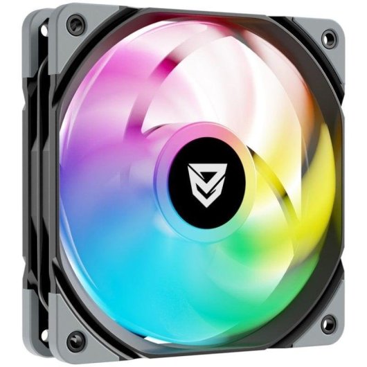 Ventilador suplementar Nfortec Koit 120mm PWM 1700RPM ARGB preto silencioso