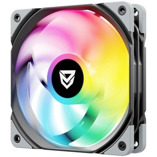 Ventilador suplementar Nfortec Koit 120mm PWM 1700RPM ARGB preto silencioso