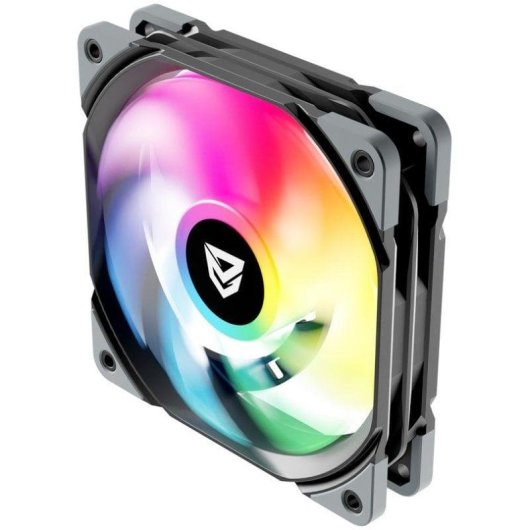 Ventilador suplementar Nfortec Koit 120mm PWM 1700RPM ARGB preto silencioso
