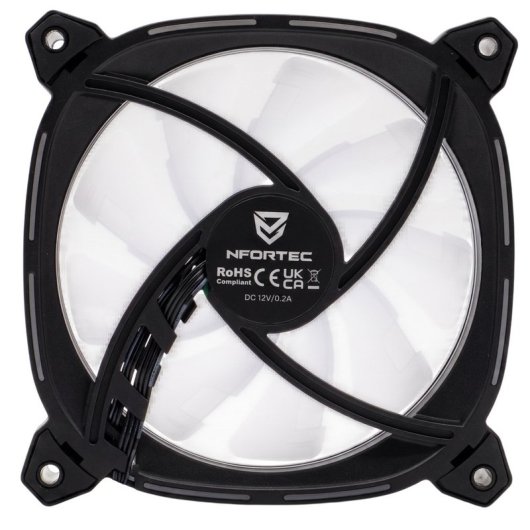 Kuehlung Luft Nfortec 120mm Atria X Black ARGB PWM