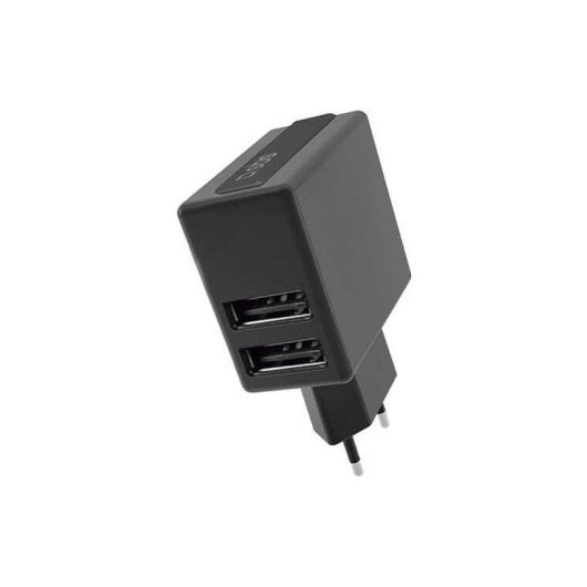 Carregador USB SBS TETRAV2USB2A 2.1A Duplo Saída Preto Compacto