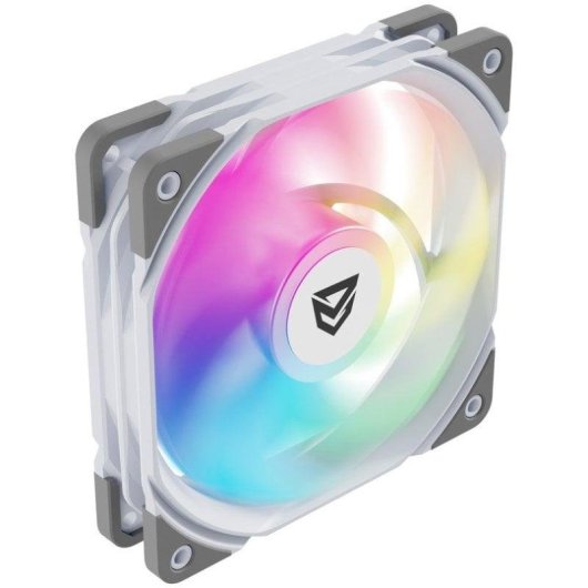 Ventilador suplementar Nfortec Koit 120mm PWM 1700RPM ARGB branco silencioso