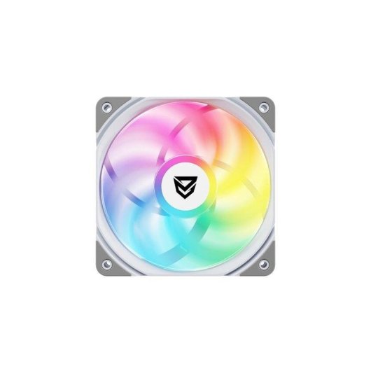 Refrigeração Ar Nfortec 120mm Koit PWM ARGB Branco 8 LED