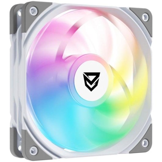 Ventilador suplementar Nfortec Koit 120mm PWM 1700RPM ARGB branco silencioso