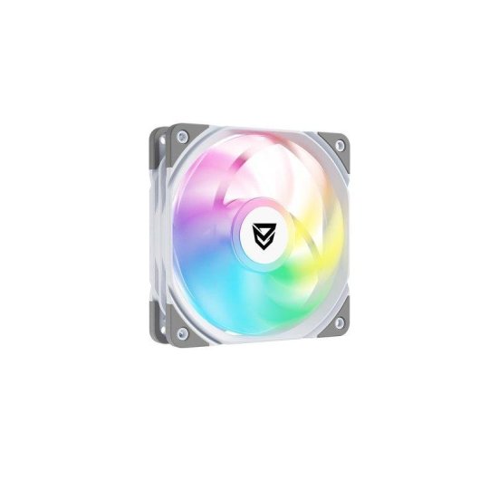 Refrigeração Ar Nfortec 120mm Koit PWM ARGB Branco 8 LED