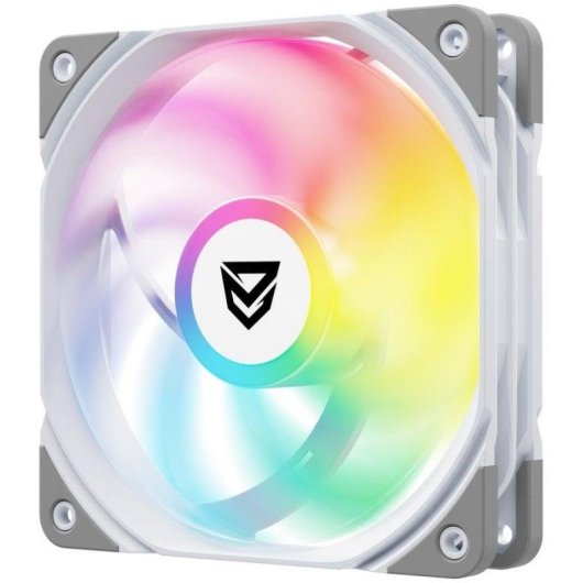 Ventilador suplementar Nfortec Koit 120mm PWM 1700RPM ARGB branco silencioso