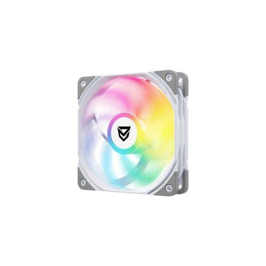 Refrigeração Ar Nfortec 120mm Koit PWM ARGB Branco 8 LED