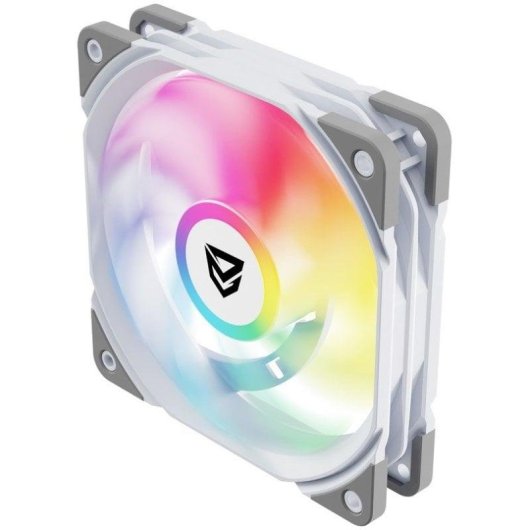 Ventilador suplementar Nfortec Koit 120mm PWM 1700RPM ARGB branco silencioso
