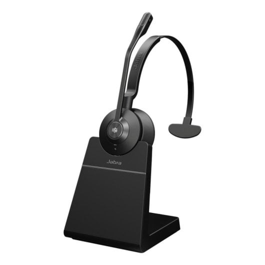 Auriculaires Jabra Engage 55 SE Mono sans fil DECT USB-A pour bureau avec micro et réduction de bruit noirs