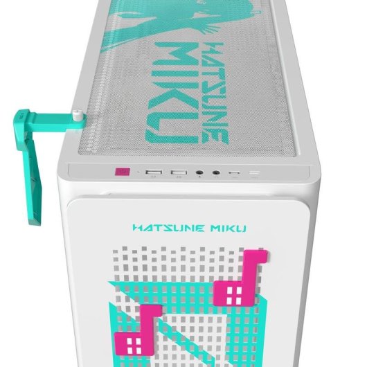 Torre ASUS A23 Hatsune Miku Edition micro ATX Mini-ITX Janela Lateral