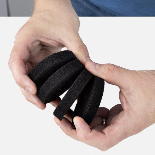 Organisateur de cables StarTech HKLP15054PK 4,6 m Noir Lot 4