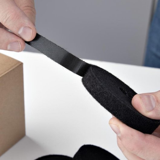 Organisateur de cables StarTech HKLP15054PK 4,6 m Noir Lot 4