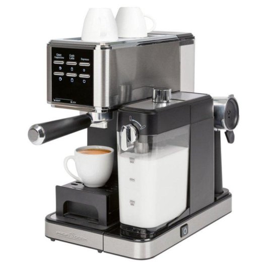 Cafetière expresso ProfiCook KA 1266 1,5L 20 Bars avec mousseur à lait