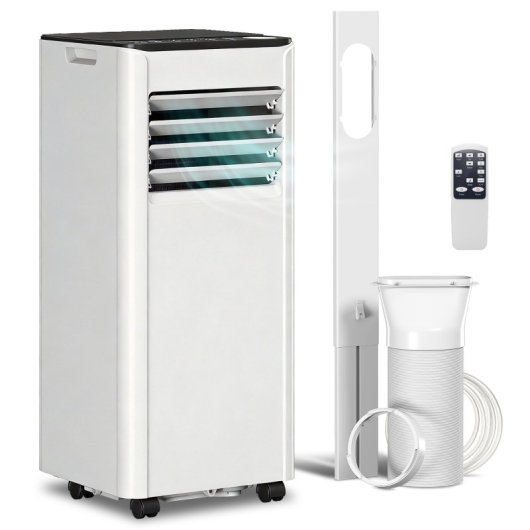 Homcom Aire Acondicionado Portátil 9000 Btu 4 En 1 Para 28 M² Blanco