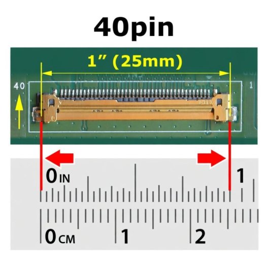 Écran LED Medion S5612 MSI CX61 15,6 pouces 1366x768 40 pins