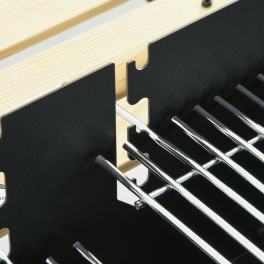 Outsunny Barbacoa De Carbón 113x53,5x82,5 Cm Con 2 Parrillas Alturas Ajustables