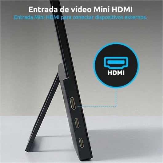 Monitor Portátil Alurin CoreVision Air IPS FHD, 15.6", Funda