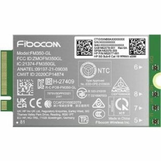 Tarjeta de Red HP AM5R4AA PCI Express Mini Card 5G Dual Band GPS