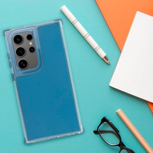 Funda para móvel Cool Matrix Capa Flexível Plástico Azul Antichoques para Samsung Galaxy A17 A26 5G