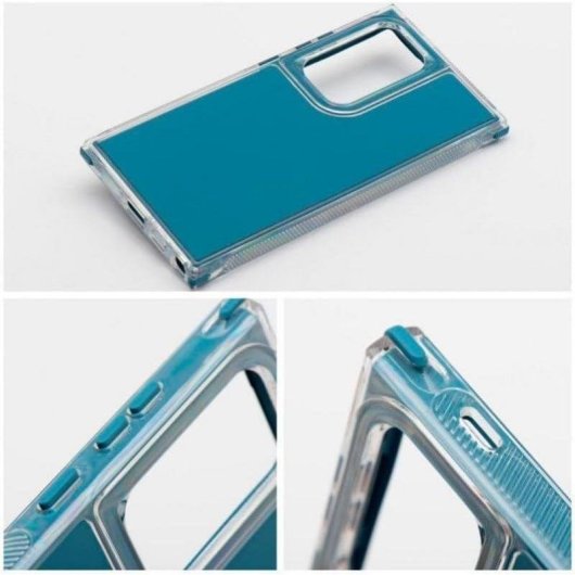Coque Cool Matrix bleue antichoc pour Samsung Galaxy A26 5G, A17 4G/5G et A18