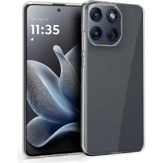 Funda para móvel Cool Silicona Transparente Antichoque Flexível para Motorola Edge 70