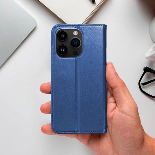 Funda para móvel Cool Flip Cover Capa Livro Couro Sintético Azul 360° para Oppo Reno 14 5G