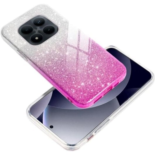 Funda para móvil Cool Carcasa COOL Glitter Bicolor Plástico Rosa para Xiaomi Redmi Note 15 Pro Plus 5G y Poco M8 Pro 5G