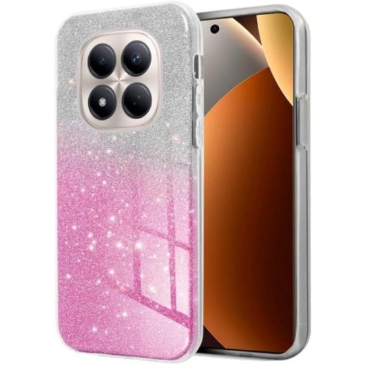 Funda para móvel Cool Carcasa COOL Glitter Bicolor Plástico Rosa Antichoque para Xiaomi Redmi Note 15 Pro 5G