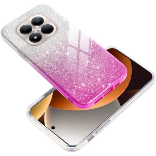 Funda para móvel Cool Carcasa COOL Glitter Bicolor Plástico Rosa Antichoque para Xiaomi Redmi Note 15 Pro 5G