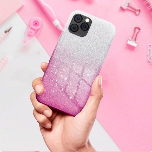 Funda para móvel Cool Carcasa COOL Glitter Bicolor Plástico Rosa Antichoque para Xiaomi Redmi Note 15 Pro 5G