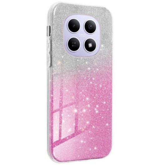 Capa para telemóvel Cool Glitter Bicolor Silicone Flexível Moda para Xiaomi REDMI Note 15 5G / POCO M8 5G