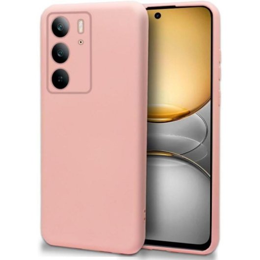 Funda para telemóvel Cool Carcasa Flexible Plástico Rosa Antichoque para Realme 14x 5G e C75