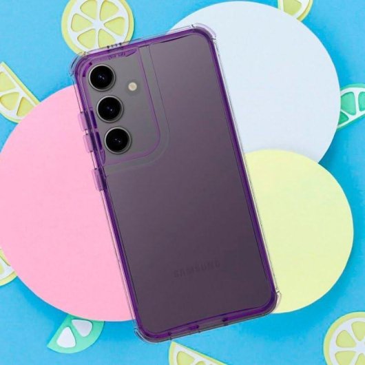 Funda para telemóvel Cool Carcasa Clear Antichoque Plástico Violeta para Samsung A165 Galaxy A16