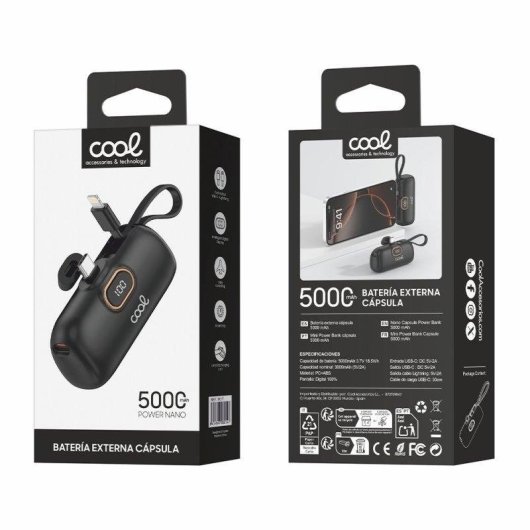 Power Bank Cool 5.000 mAh Negro