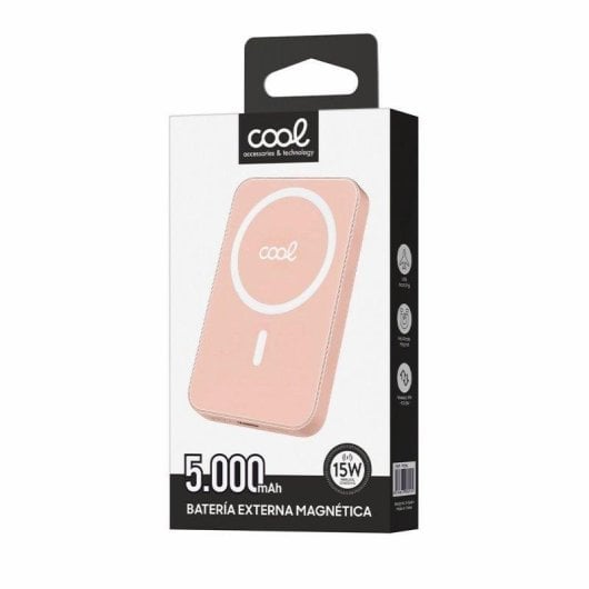 Batería Externa Cool Magnética Qi 5000 mAh