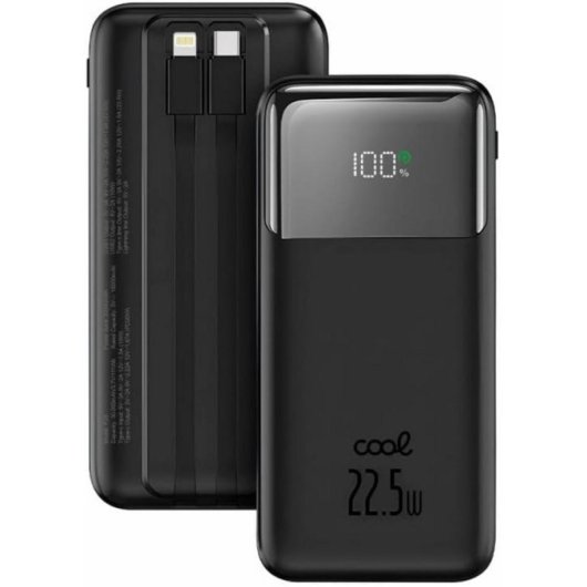 Powerbank Cool 30000 mAh 22.5W Type-C Lightning Schwarz
