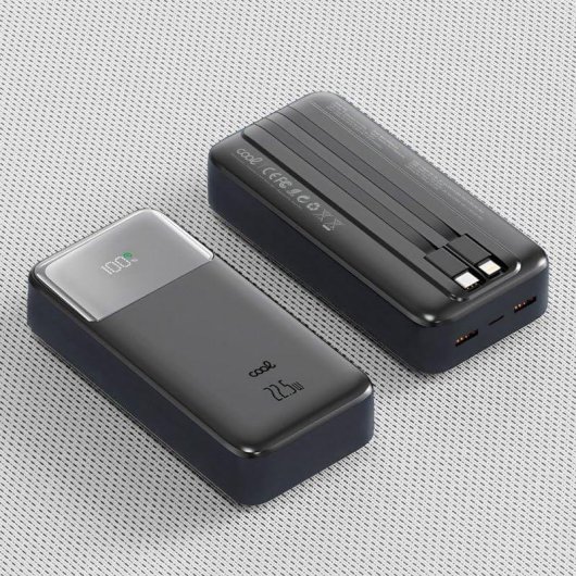 Powerbank Cool 30000 mAh 22.5W Type-C Lightning Schwarz