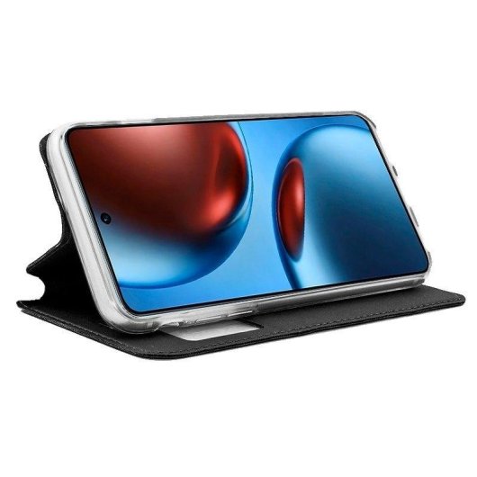 Funda para móvil Cool Flip Cover Tipo Libro Polipiel Negra para Realme GT 7