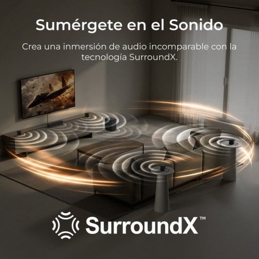 Ultimea Barra de Sonido 7.1ch 330W con Subwoofer 5.25", 4 Altavoces Surround, Bluetooth
