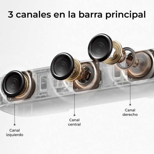 Ultimea Barra de Sonido 7.1ch 330W con Subwoofer 5.25", 4 Altavoces Surround, Bluetooth