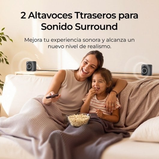 Ultimea Aura S4T Barra de Sonido 7.1ch con Subwoofer, 4 Altavoces, VocalMatrix, Bluetooth