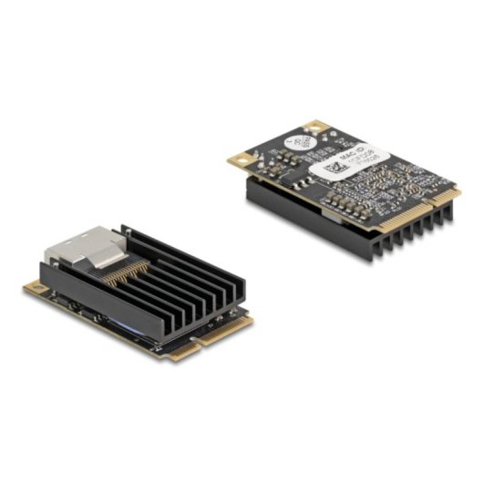 Tarjeta de Red Delock 95280 Mini PCI Express 4 Gbit/s 2x RJ-45 Low Profile