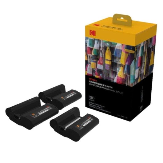 Fotodrucker Bluetooth Thermosublimation Kodak PD460 mit Ladestation + 120 Fotos